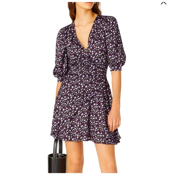 PT9. Women's Chinti & Parker Floral Dress, Size US 6, Black & Purple - Picture 1 of 8